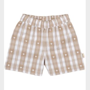 Petit Piao Shorts - Boxy Woven - Off White Heart
