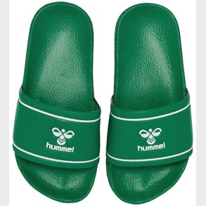 Hummel Badesandaler - Pool Slide Jr - Grn/Hvid