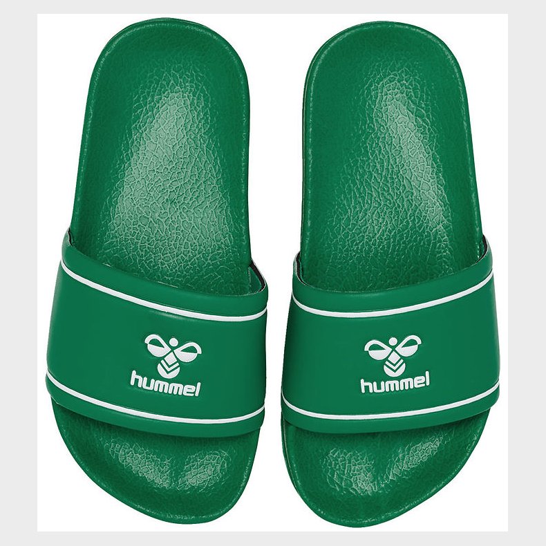 Hummel Badesandaler - Pool Slide Jr - Grn/Hvid