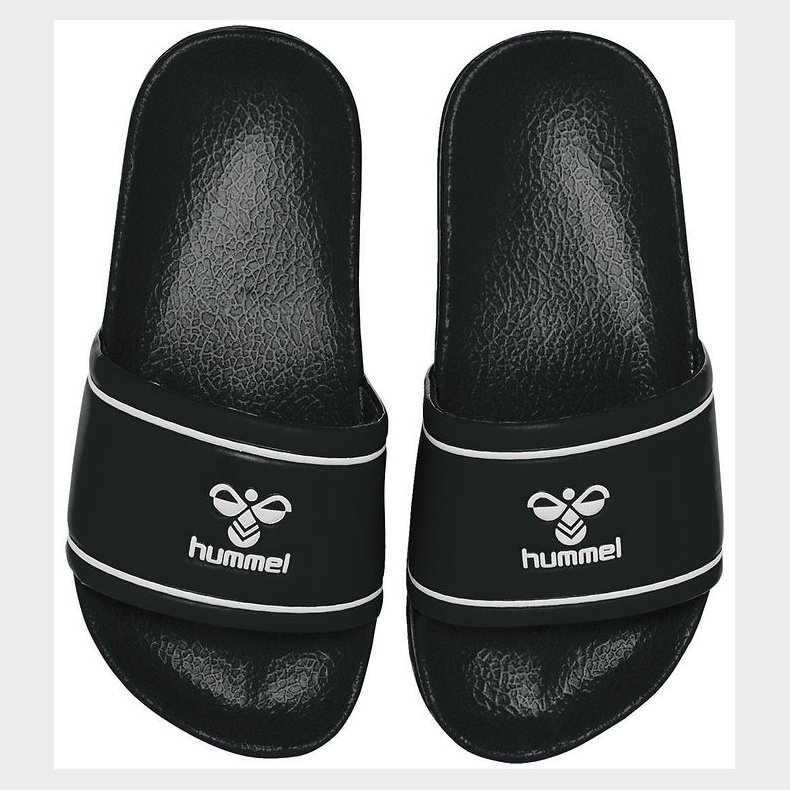 Hummel Badesandaler - Pool Slide Jr - Sort/Hvid