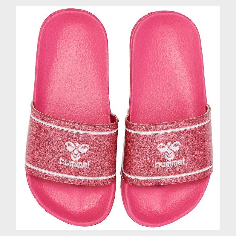 Hummel Badesandal - Pool Slide Glitter Jr - Raspberry