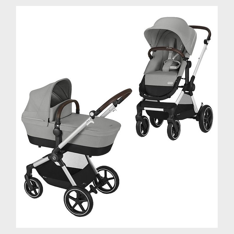 Cybex Klapvogn/Barnevogn - Eos Lux - 2-i-1 - Stone Grey