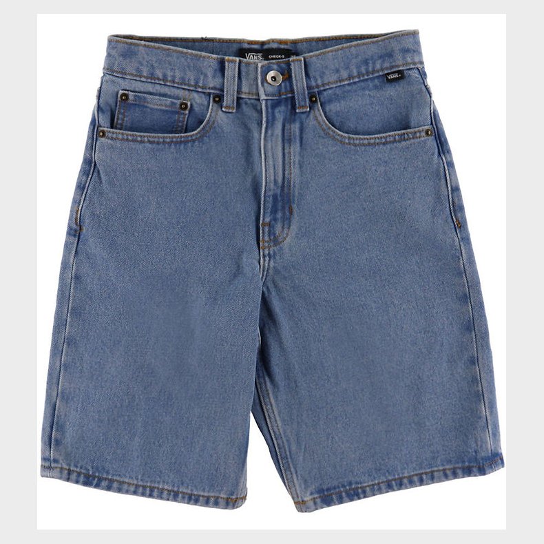 Vans Denimshorts - Check-5 - Baggy - Stonewash/Bl�