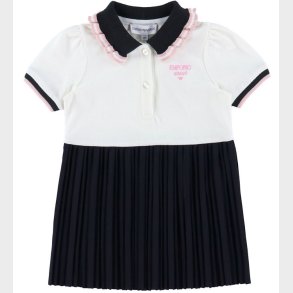 Emporio Armani Kjole - Off White/Navy