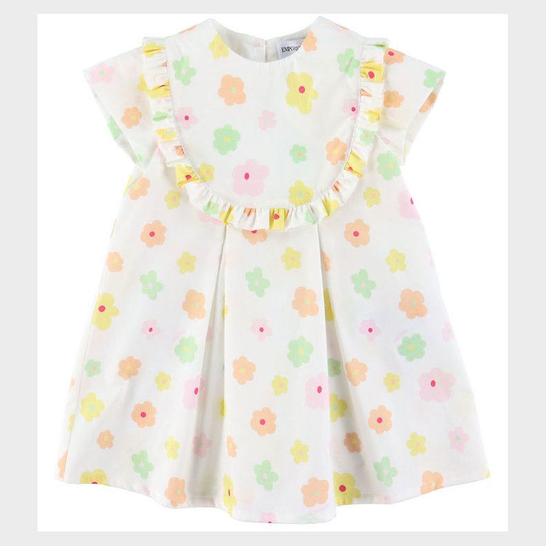 Emporio Armani Kjole - Hvid m. Blomster