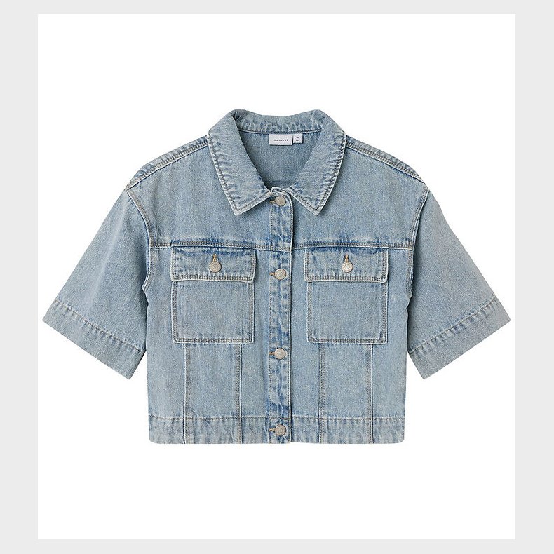 Name It Skjorte - NkfAva - Light Blue Denim