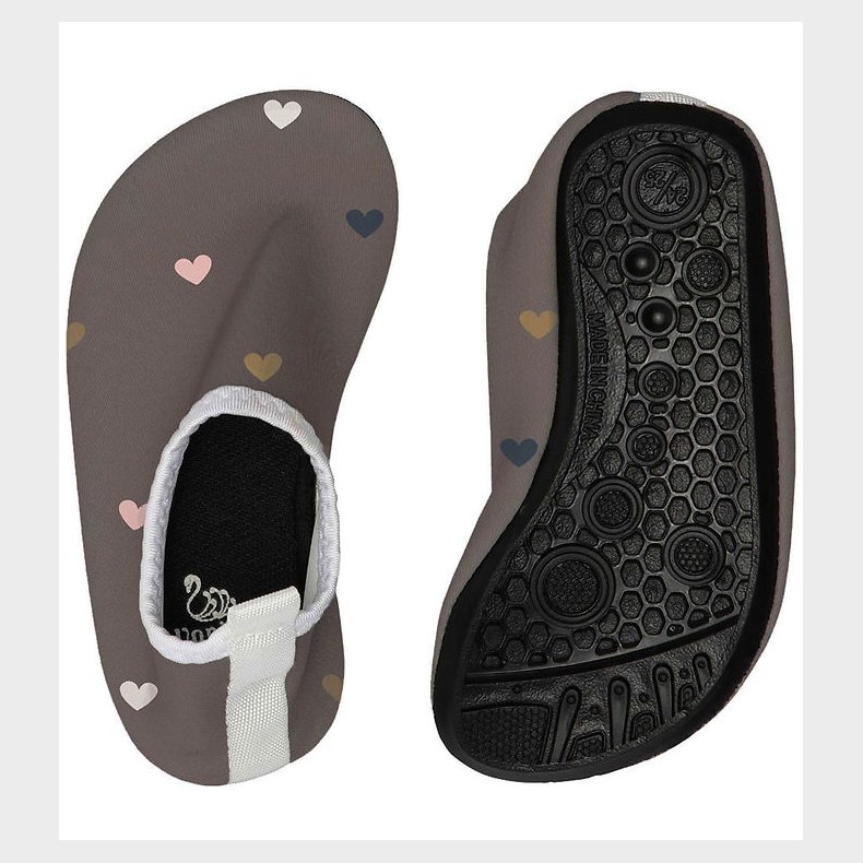 Vanilla Copenhagen Badesko - Wood m. Hjerter