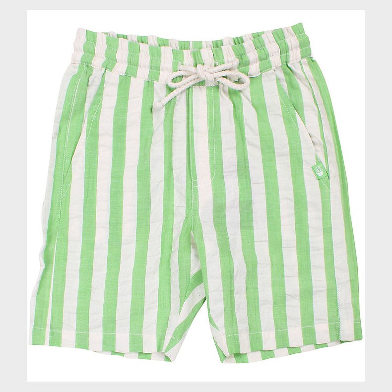 Danef Shorts - Danegorm - Searsucker - Bright Green/Chalk