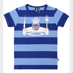 Danef T-shirt - Danesigurd - Skipper Blue/Waterblue Eating