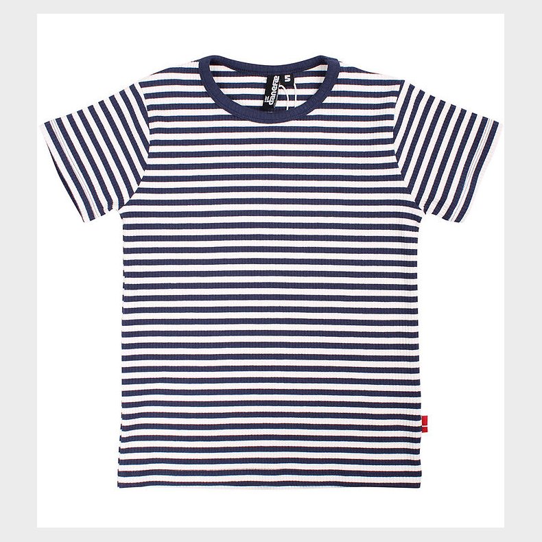 Danef T-shirt - Rib - DaneStory - Navy/Chalk