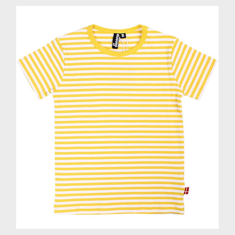 Danef T-shirt - Danestory - Faded Yellow/Chalk