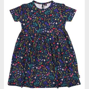 Danef Kjole - Daneshelfish Modal - Navy Botanical