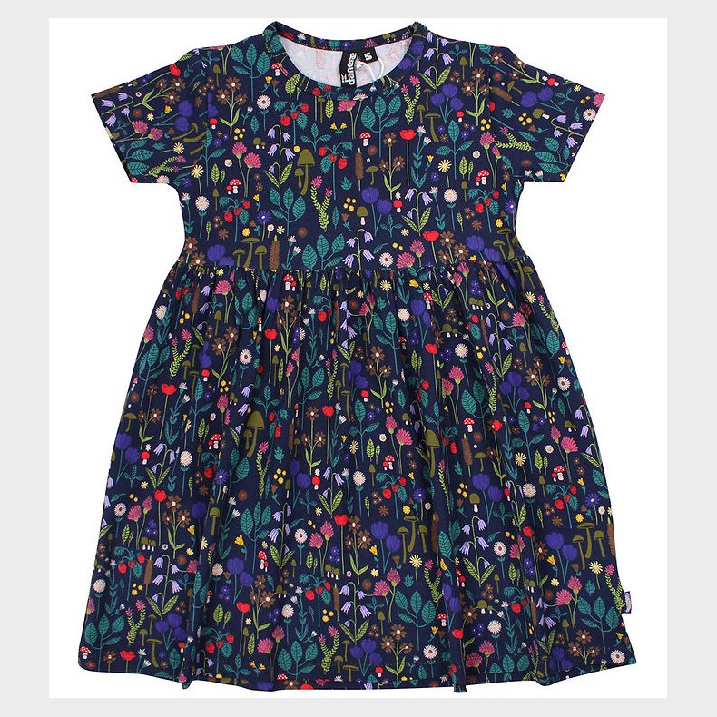 Danef Kjole - Daneshelfish Modal - Navy Botanical
