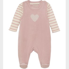 Fixoni Sparkedragt m. Body l/ - Velour - Shadow Gray