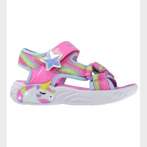 Skechers Sandaler m. Lys - Unicorn Dreams - Pink/Multi