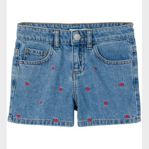 Name It Shorts - NkfBella - Noos - Medium Blue Denim/HEART EMBRO