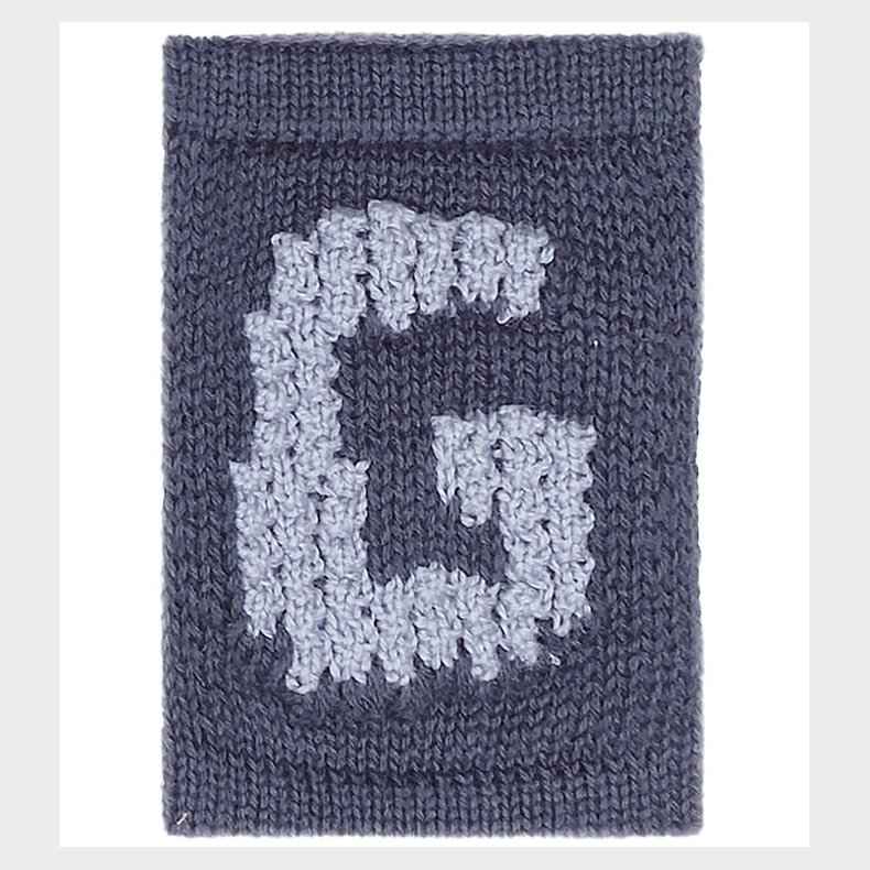 Smallstuff Strikket Bogstav - G - Bl� Alfabet