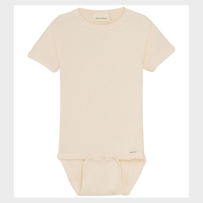 Minymo Body k/� - Rib - White Swan