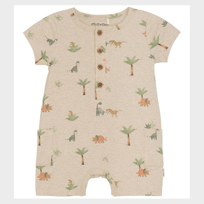 Minymo Sommerdragt - Light Beige Melange