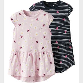 Name It Kjole - NmfVigga - 2-pak - Festival Bloom/Dark Sapphire