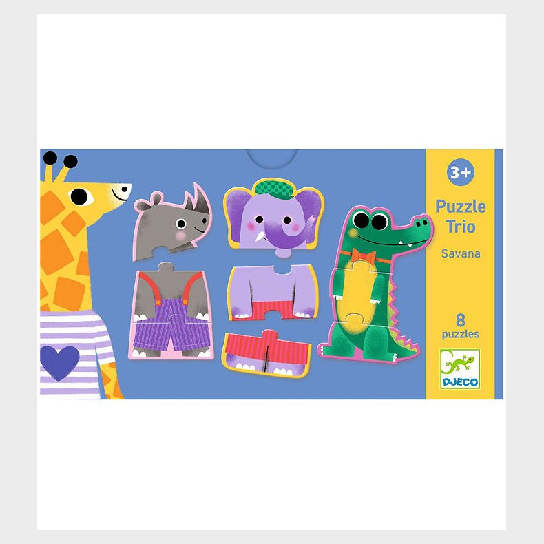 Djeco Puslespil - 24 Brikker - Savana