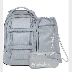 Satch Skoletaskest - Pack - Washed Blue