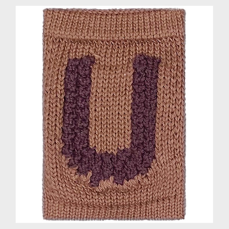 Smallstuff Strikket Bogstav - U - Rosa Alfabet