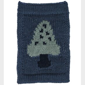 Smallstuff Strikket Flag - Svamp - Bl� Motiv