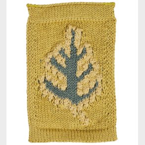 Smallstuff Strikket Flag - Blad - Bl� Motiv