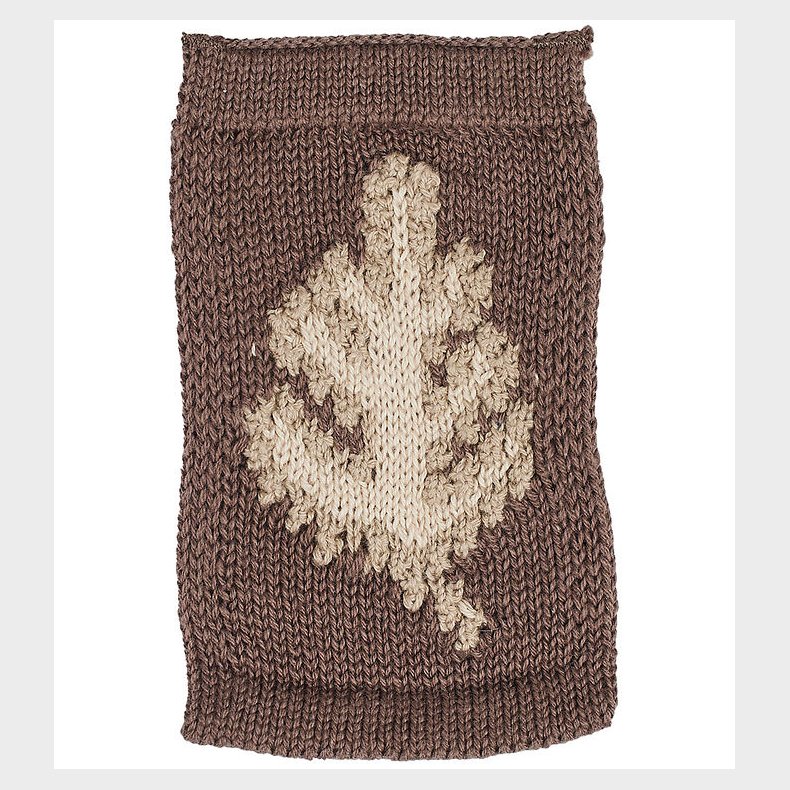 Smallstuff Strikket Flag - Blad - Natur Motiv