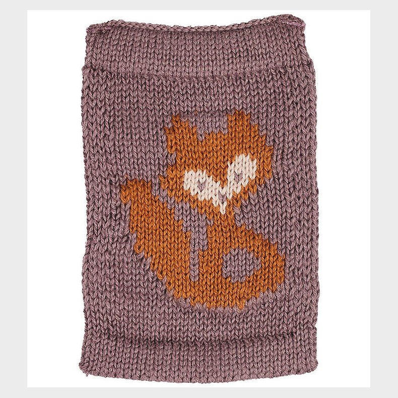 Smallstuff Strikket Flag - R�v - Rosa Motiv