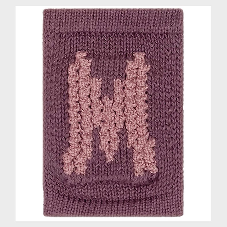Smallstuff Strikket Bogstav - M - Rosa Alfabet