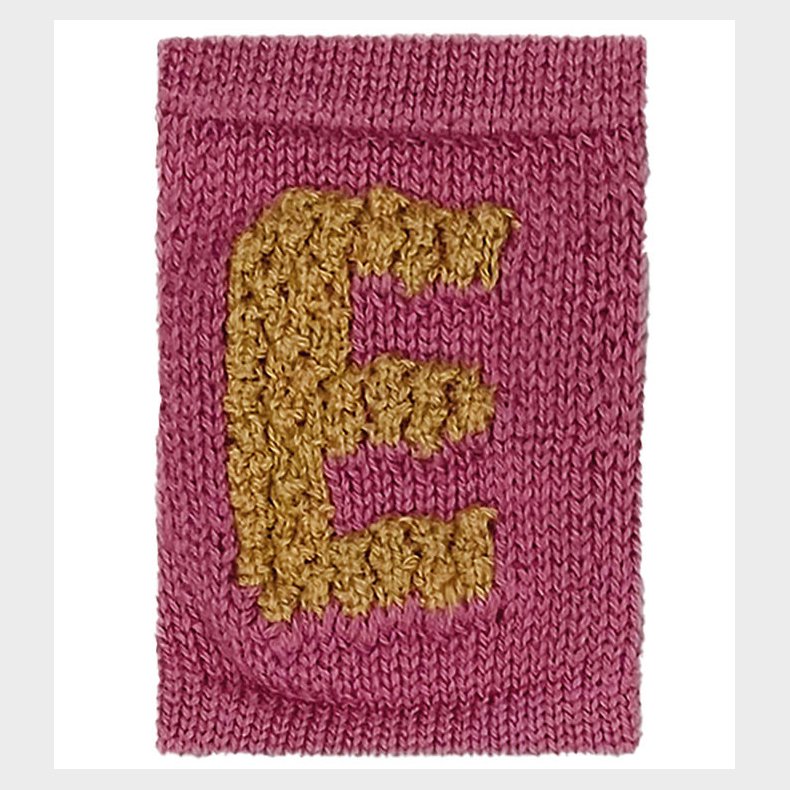 Smallstuff Strikket Bogstav - E - Rosa Alfabet