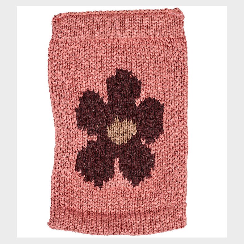 Smallstuff Strikket Flag - Blomst - Rosa Motiv