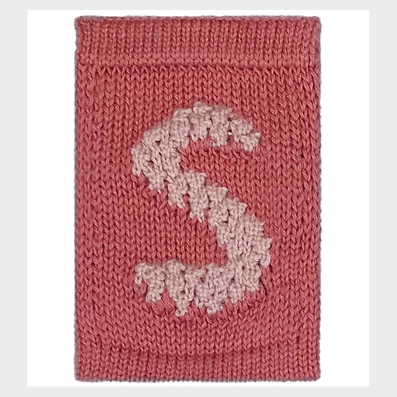 Smallstuff Strikket Bogstav - S - Rosa Alfabet