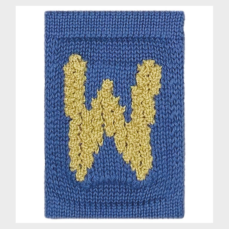 Smallstuff Strikket Bogstav - W - Bl� Alfabet