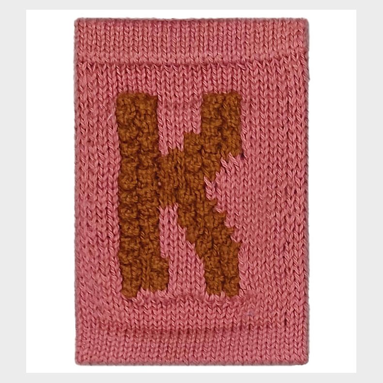 Smallstuff Strikket Bogstav - K - Rosa Alfabet
