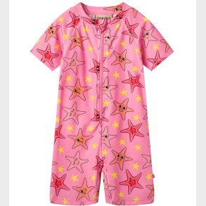 Smfolk Badeheldragt - UV50+ - Bubblegum m. sstjerner