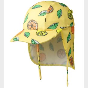 Smfolk Badehat - UV50+ - Custard m. Citroner og Appelsiner