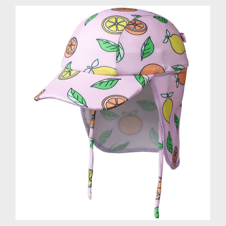 Smfolk Badehat - UV50+ - Pink lavender m. Citroner og Appelsine