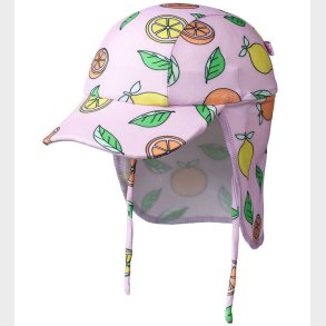 Smfolk Badehat - UV50+ - Pink lavender m. Citroner og Appelsine