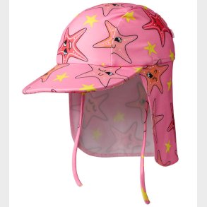 Smfolk Badehat - UV50+ - Bubblegum m. Sstjerner