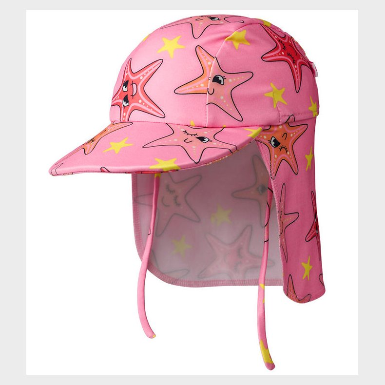 Smfolk Badehat - UV50+ - Bubblegum m. Sstjerner