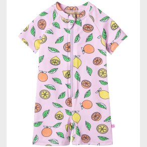 Smfolk Badeheldragt - UV50+ - Pink lavender m. Frugter