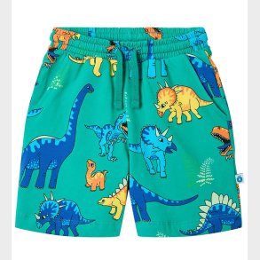Smfolk Shorts - Teal m. Dinosaurer