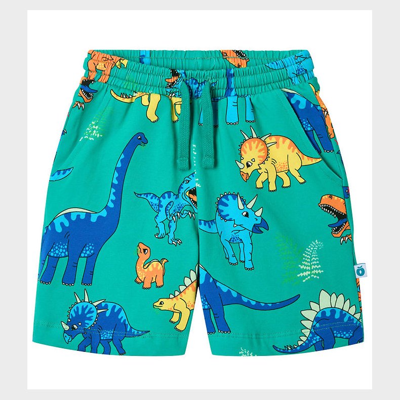 Smfolk Shorts - Teal m. Dinosaurer