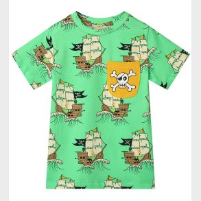 Smfolk T-shirt - Minty Green Tea m. Piratskibe