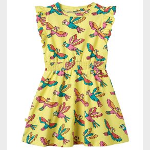 Smfolk Kjole - Custard m. Papegjer