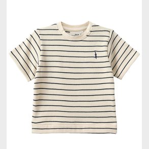 Sofie Schnoor T-Shirt - Antique White W. Blue