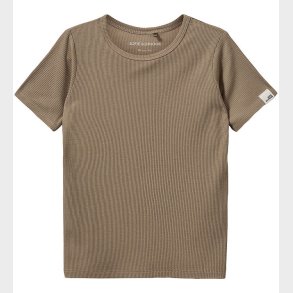 Sofie Schnoor T-Shirt - Rib - PiperSK - Dark Sand
